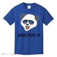 Panda Equalizer Party Rave Techno Vacation Vacay Mode On Gift Kids T-Shirt thumb 0