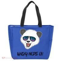 Panda Equalizer Party Rave Techno Vacation Vacay Mode On Gift Tote Bag thumb 0