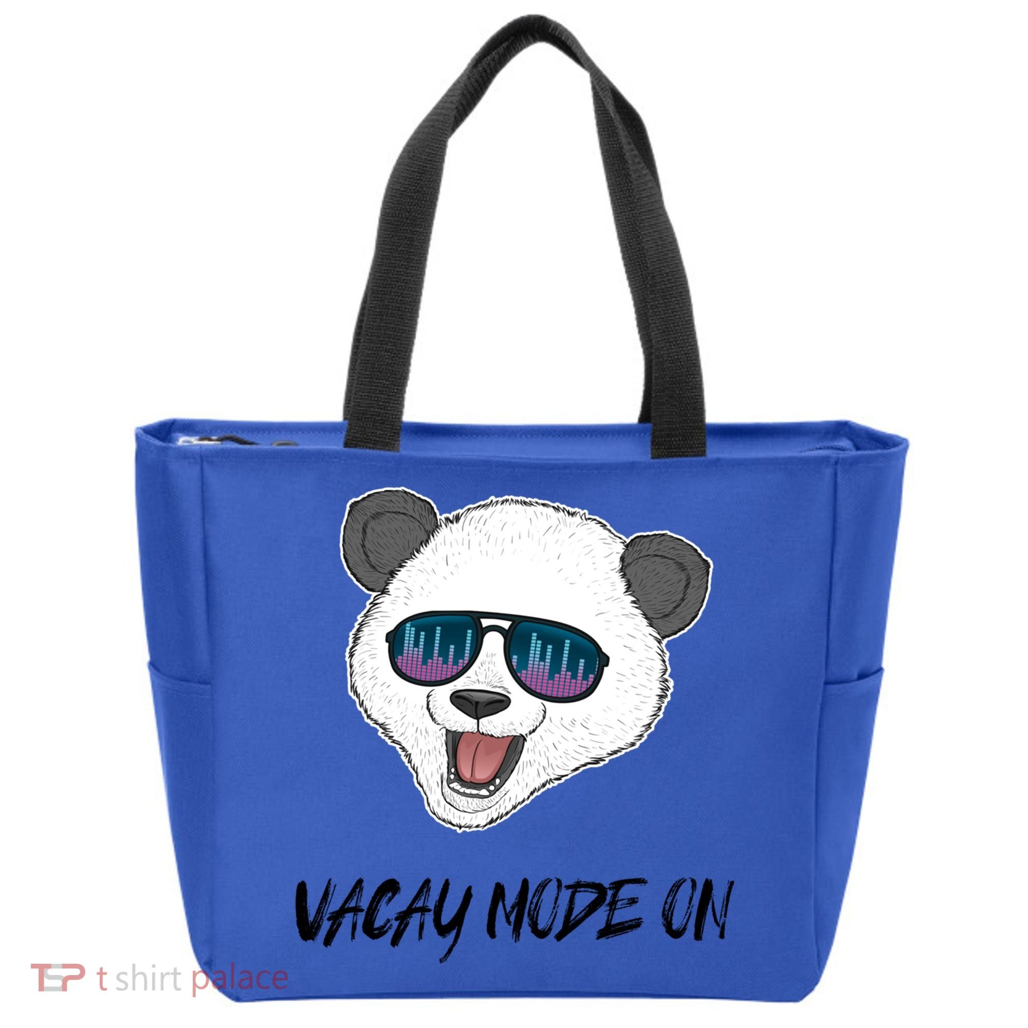 Panda Equalizer Party Rave Techno Vacation Vacay Mode On Gift Tote Bag