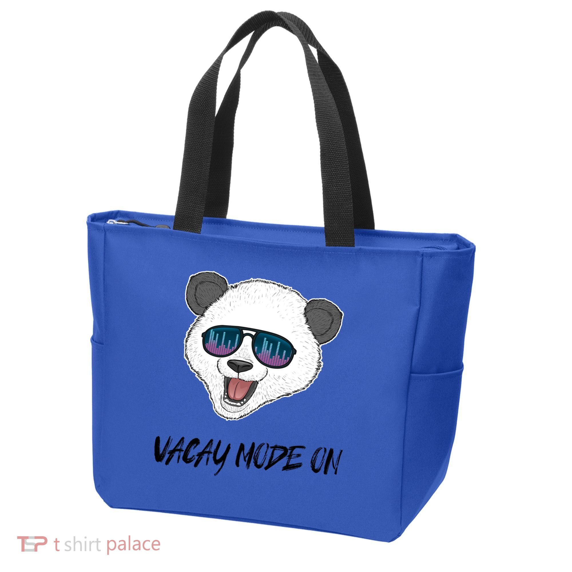 Panda Equalizer Party Rave Techno Vacation Vacay Mode On Gift Tote Bag