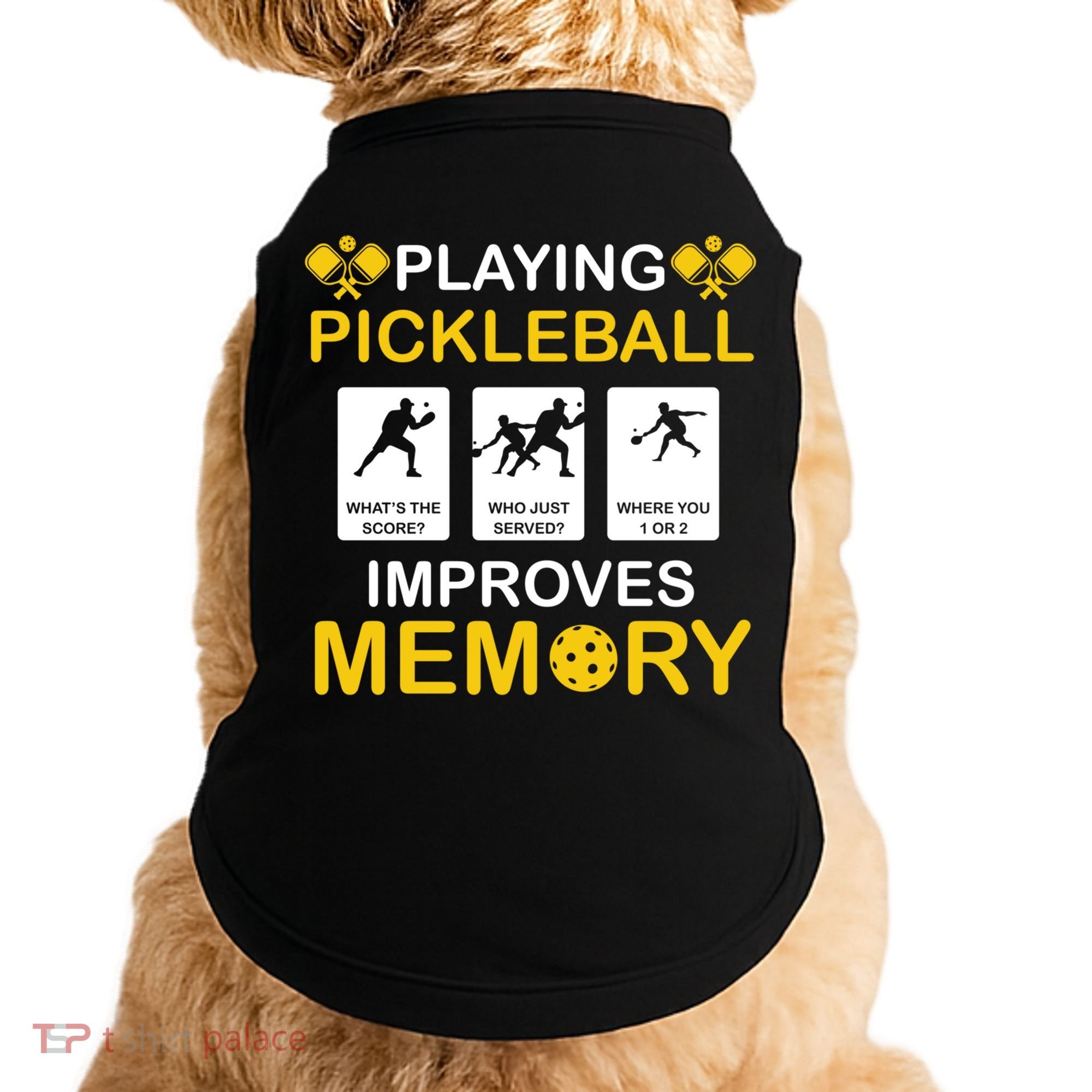 Pickleball Expert Playing Pickleball Improves Memory Gift Doggie Tank