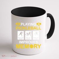 Pickleball Expert Playing Pickleball Improves Memory Gift Coffee Mug thumb 1