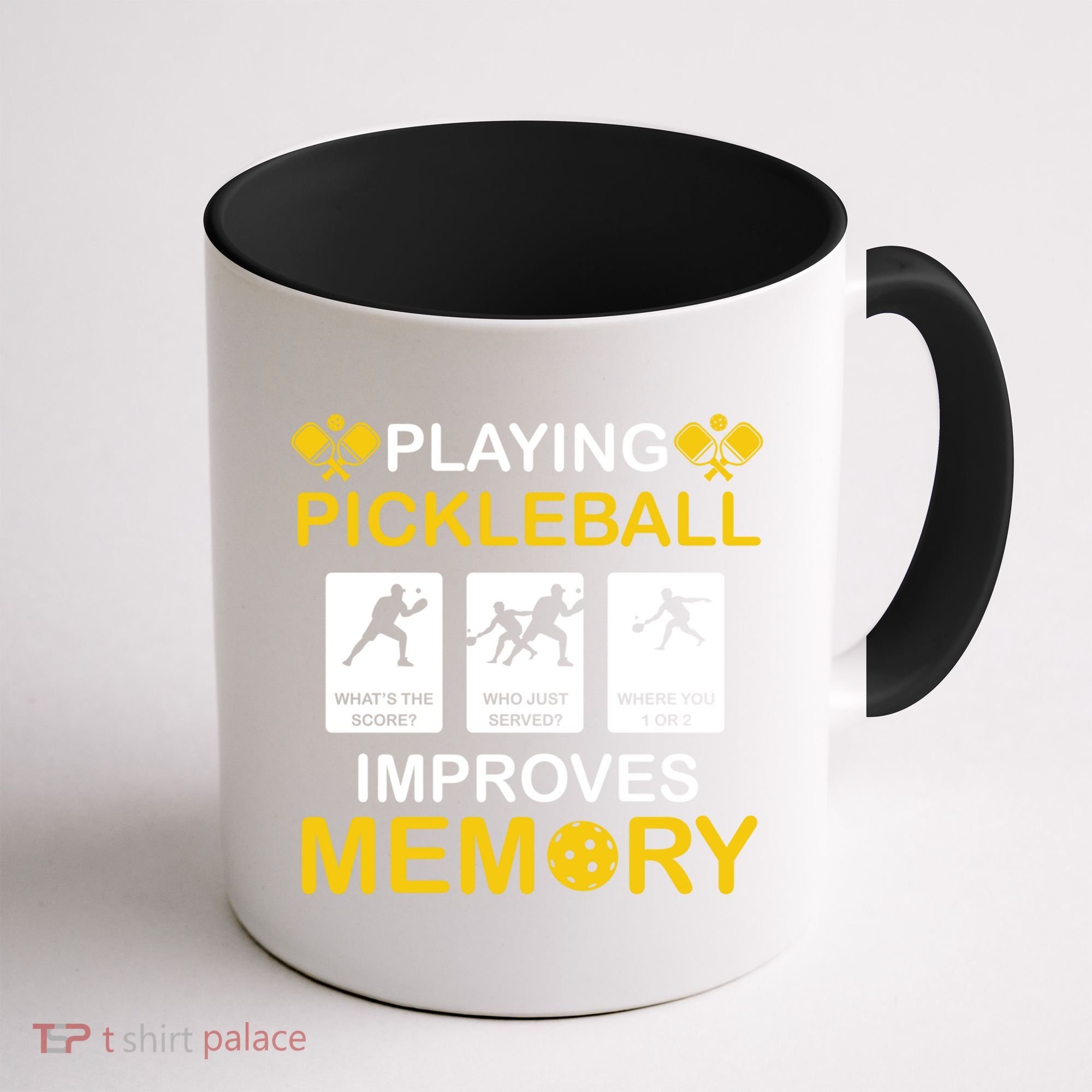Pickleball Expert Playing Pickleball Improves Memory Gift Coffee Mug