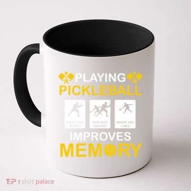 Pickleball Expert Playing Pickleball Improves Memory Gift Coffee Mug