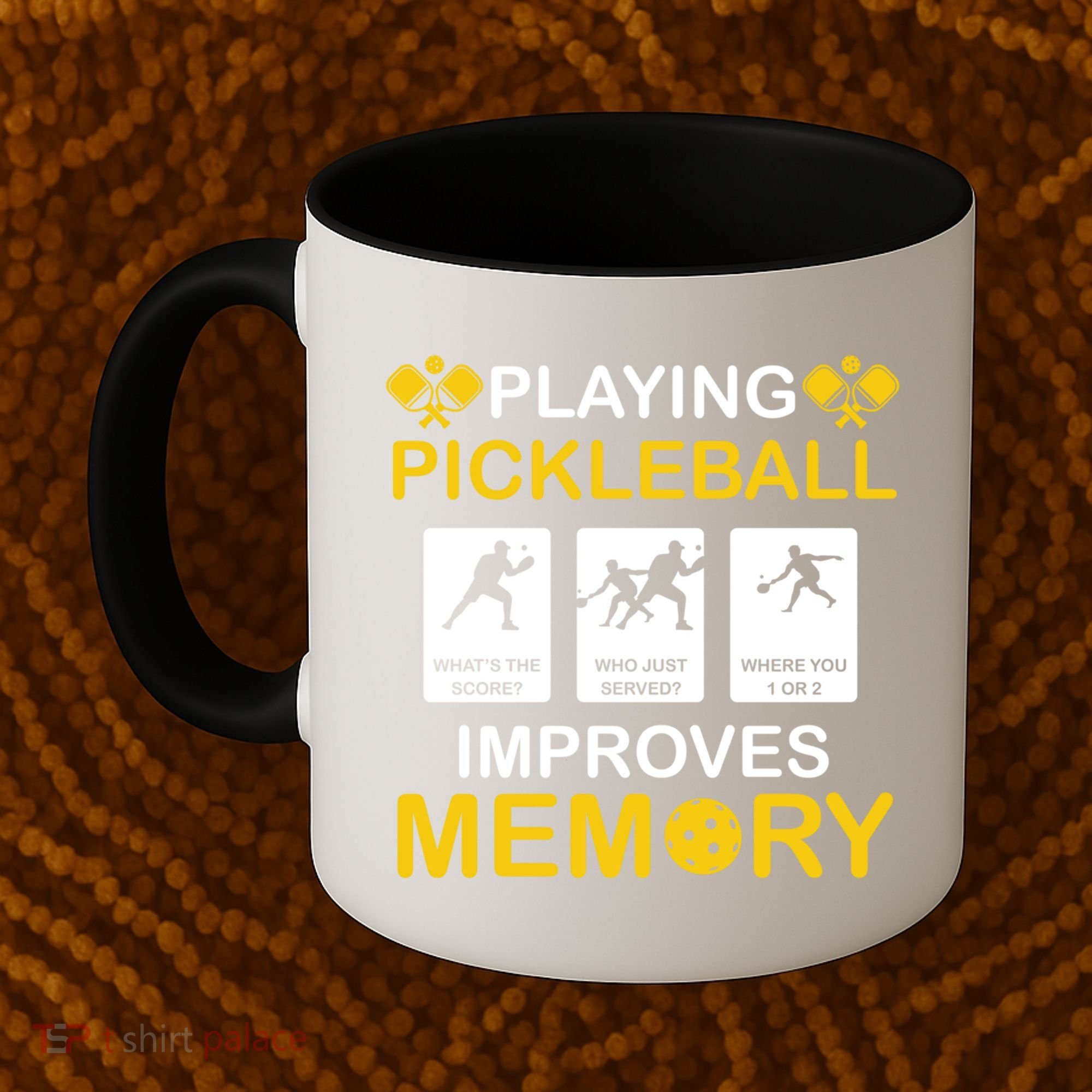 Pickleball Expert Playing Pickleball Improves Memory Gift Coffee Mug