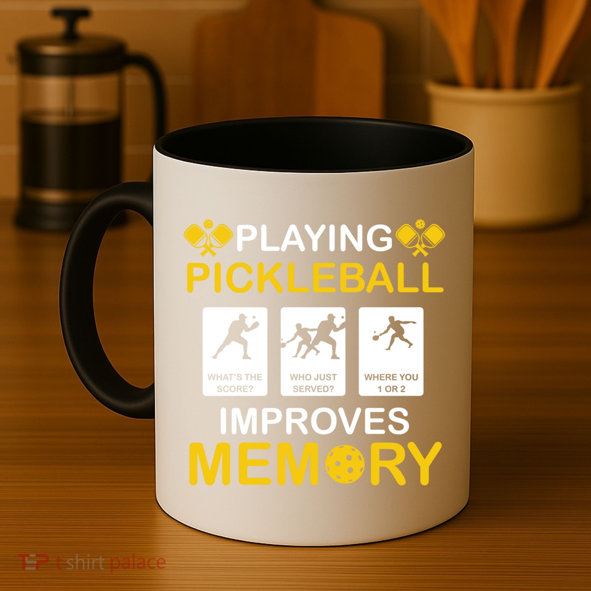 Pickleball Expert Playing Pickleball Improves Memory Gift Coffee Mug