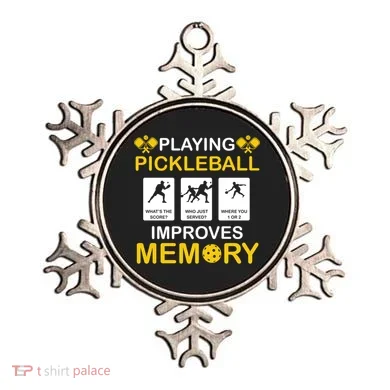 Pickleball Expert Playing Pickleball Improves Memory Gift Ornament