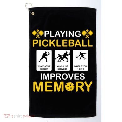 Pickleball Expert Playing Pickleball Improves Memory Gift Golf Towel