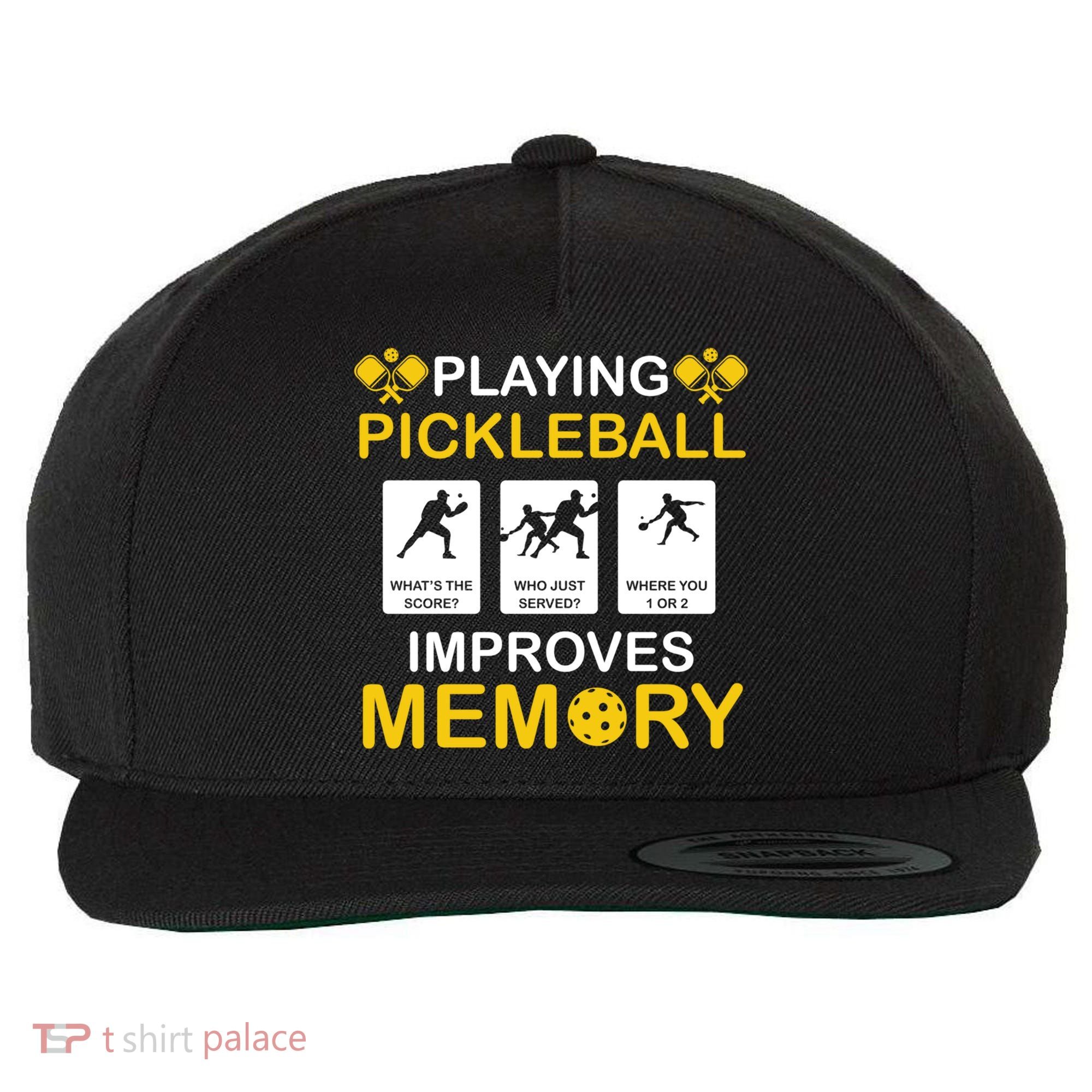 Pickleball Expert Playing Pickleball Improves Memory Gift Wool Snapback Cap