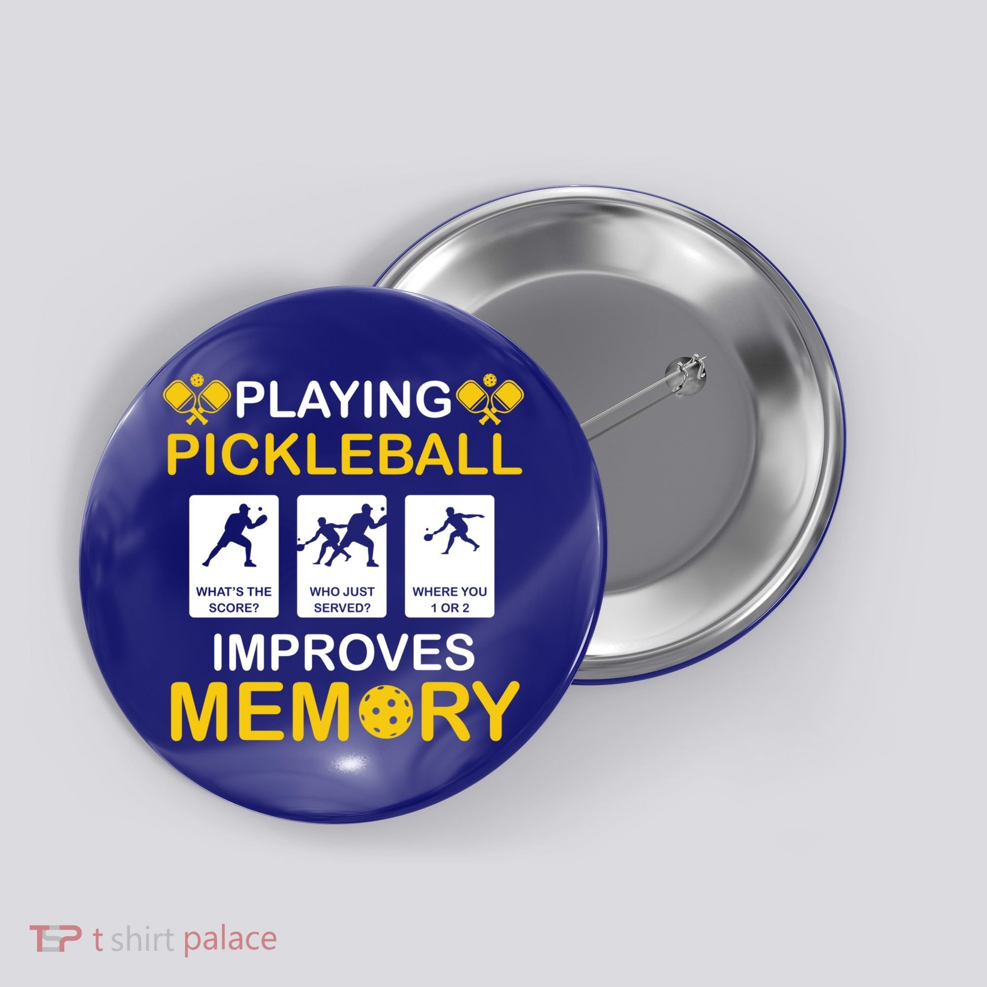 Pickleball Expert Playing Pickleball Improves Memory Gift Button