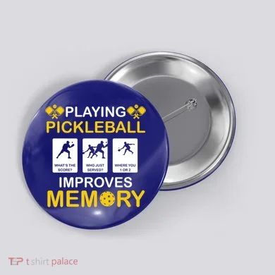 Pickleball Expert Playing Pickleball Improves Memory Gift Button