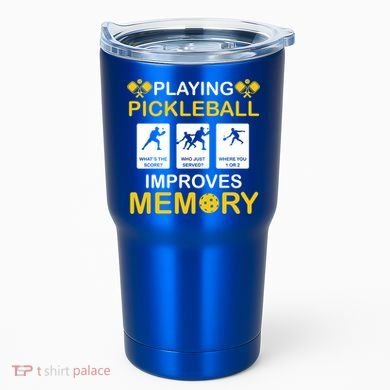 Pickleball Expert Playing Pickleball Improves Memory Gift Tumbler