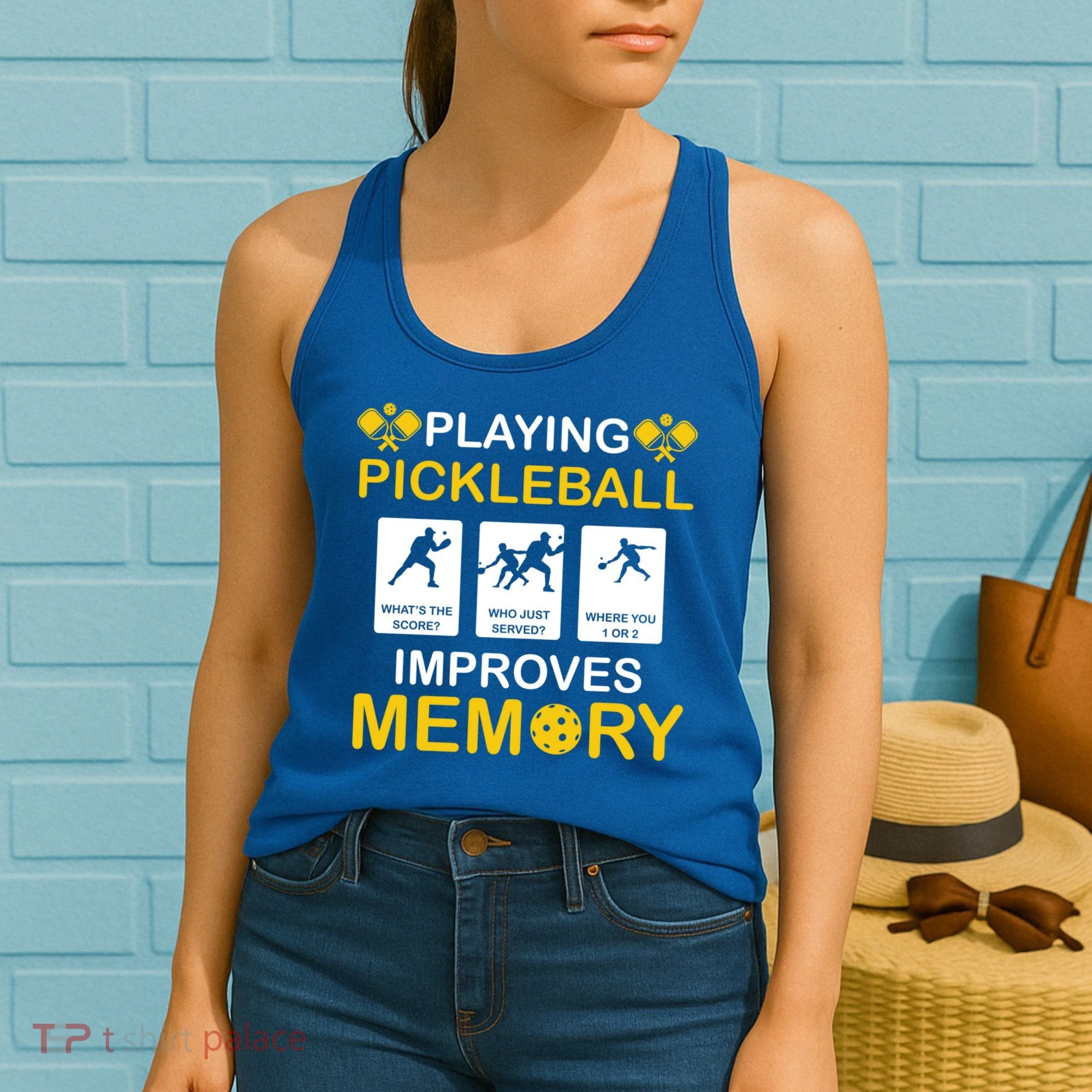 Pickleball Expert Playing Pickleball Improves Memory Gift Women's Tank Top