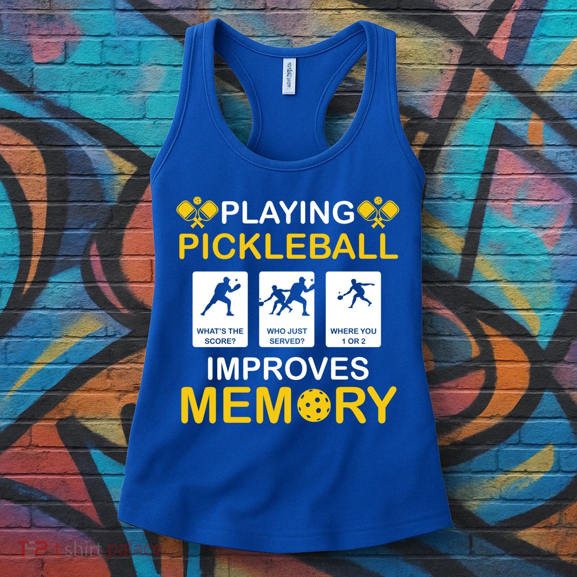 Pickleball Expert Playing Pickleball Improves Memory Gift Women's Tank Top