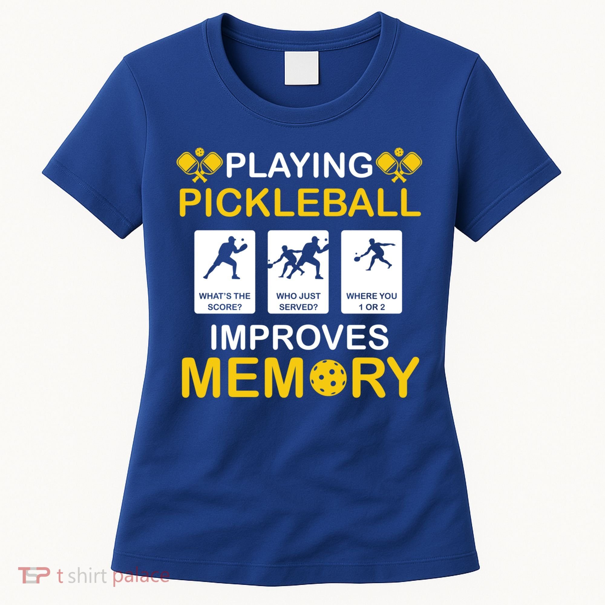 Pickleball Expert Playing Pickleball Improves Memory Gift Women's T-Shirt