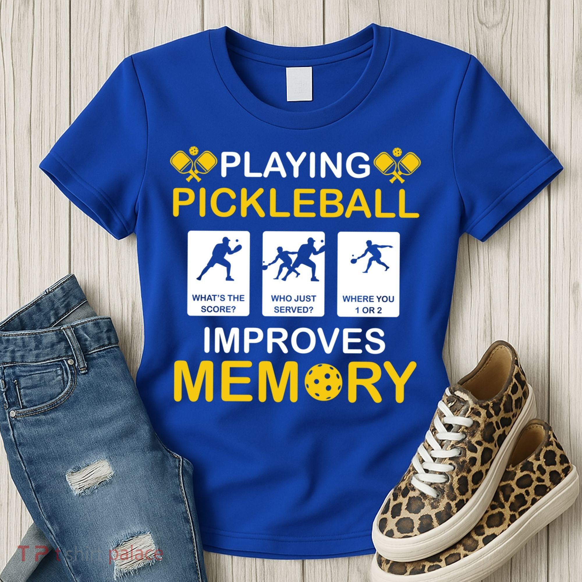 Pickleball Expert Playing Pickleball Improves Memory Gift Women's T-Shirt
