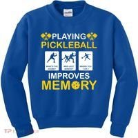 Pickleball Expert Playing Pickleball Improves Memory Gift Kids Sweatshirt thumb 0