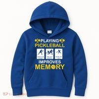 Pickleball Expert Playing Pickleball Improves Memory Gift Kids Hoodie thumb 0