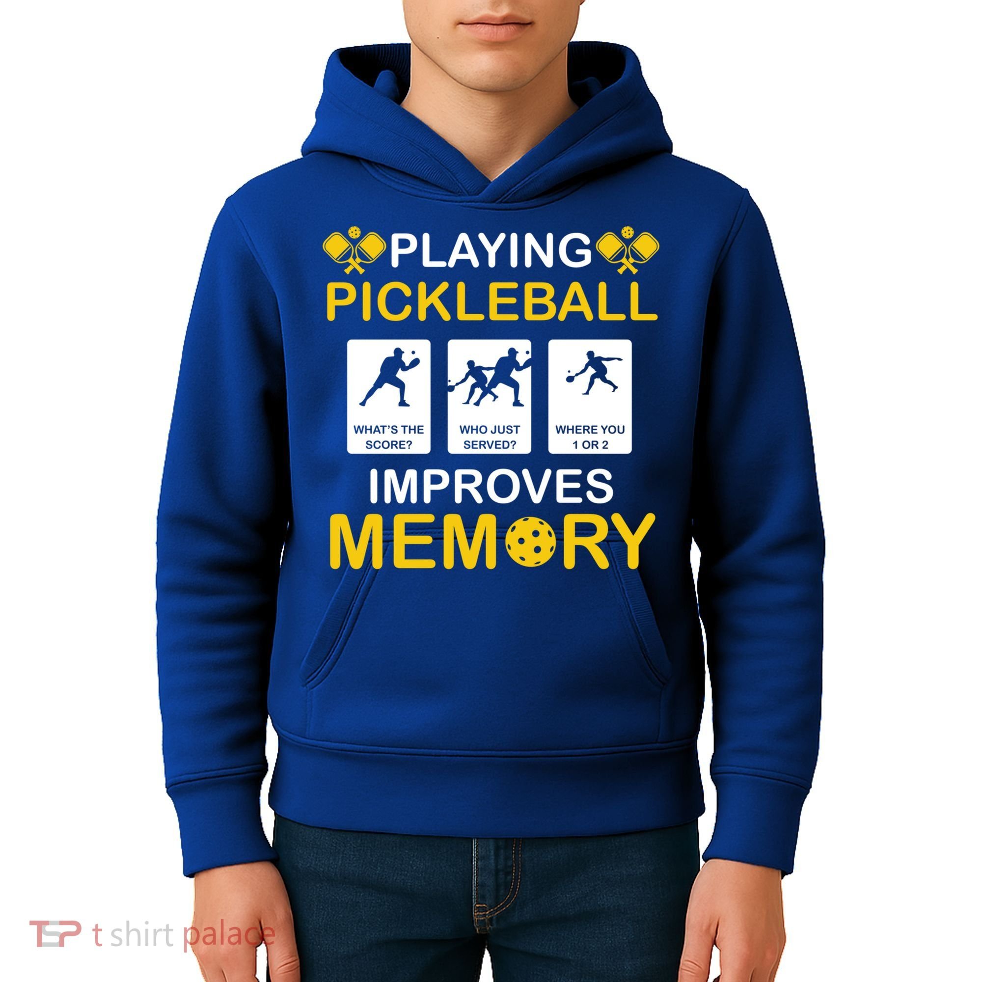 Pickleball Expert Playing Pickleball Improves Memory Gift Kids Hoodie