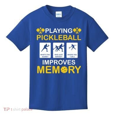 Pickleball Expert Playing Pickleball Improves Memory Gift Kids T-Shirt