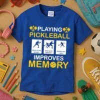 Pickleball Expert Playing Pickleball Improves Memory Gift Kids T-Shirt thumb 3