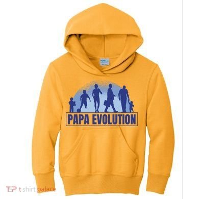 Papa Evolution Kids Hoodie