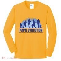 Papa Evolution Kids Long Sleeve Shirt thumb 0