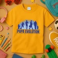 Papa Evolution Kids T-Shirt thumb 3