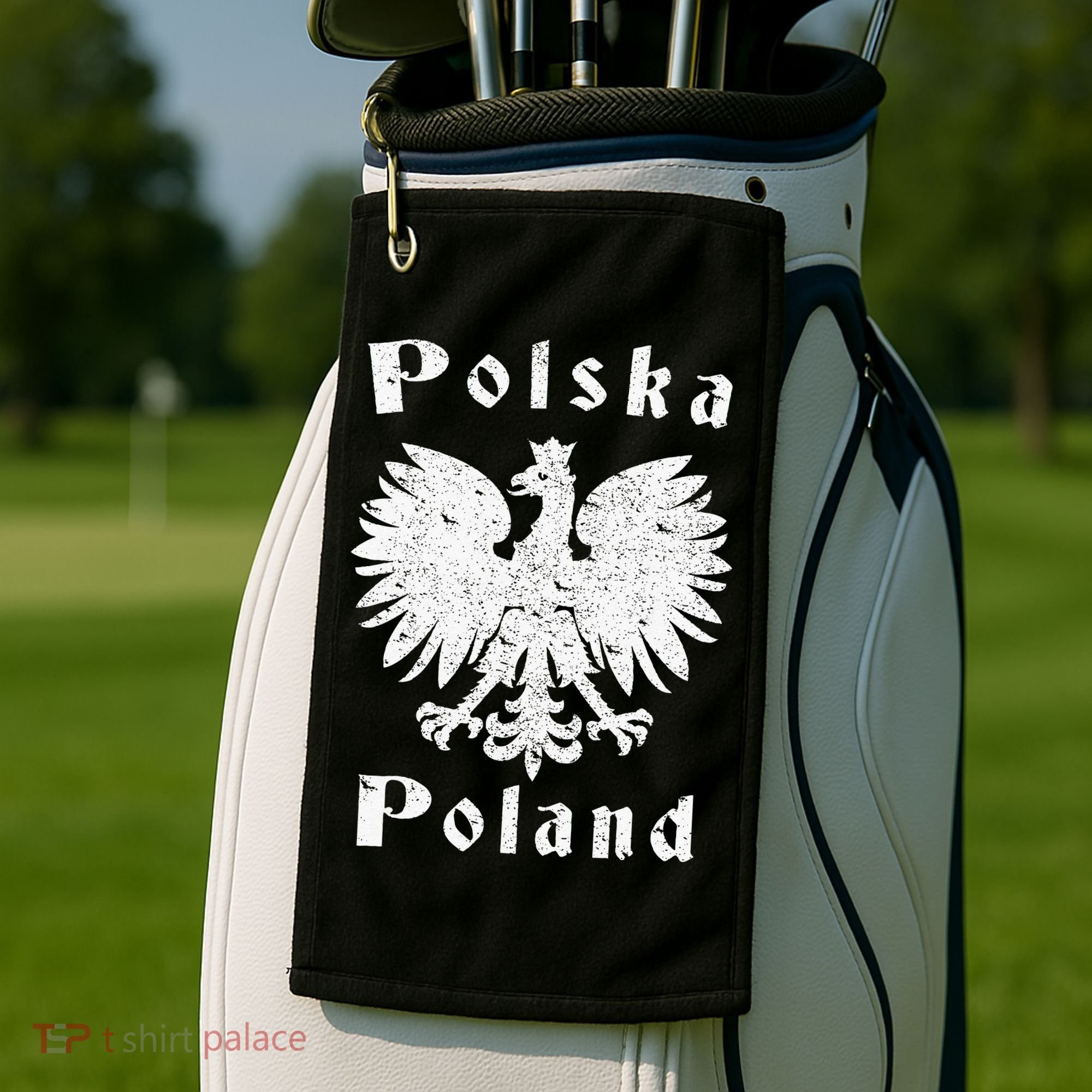 Polish Eagle Poland Coat Of Arms Polska Golf Towel