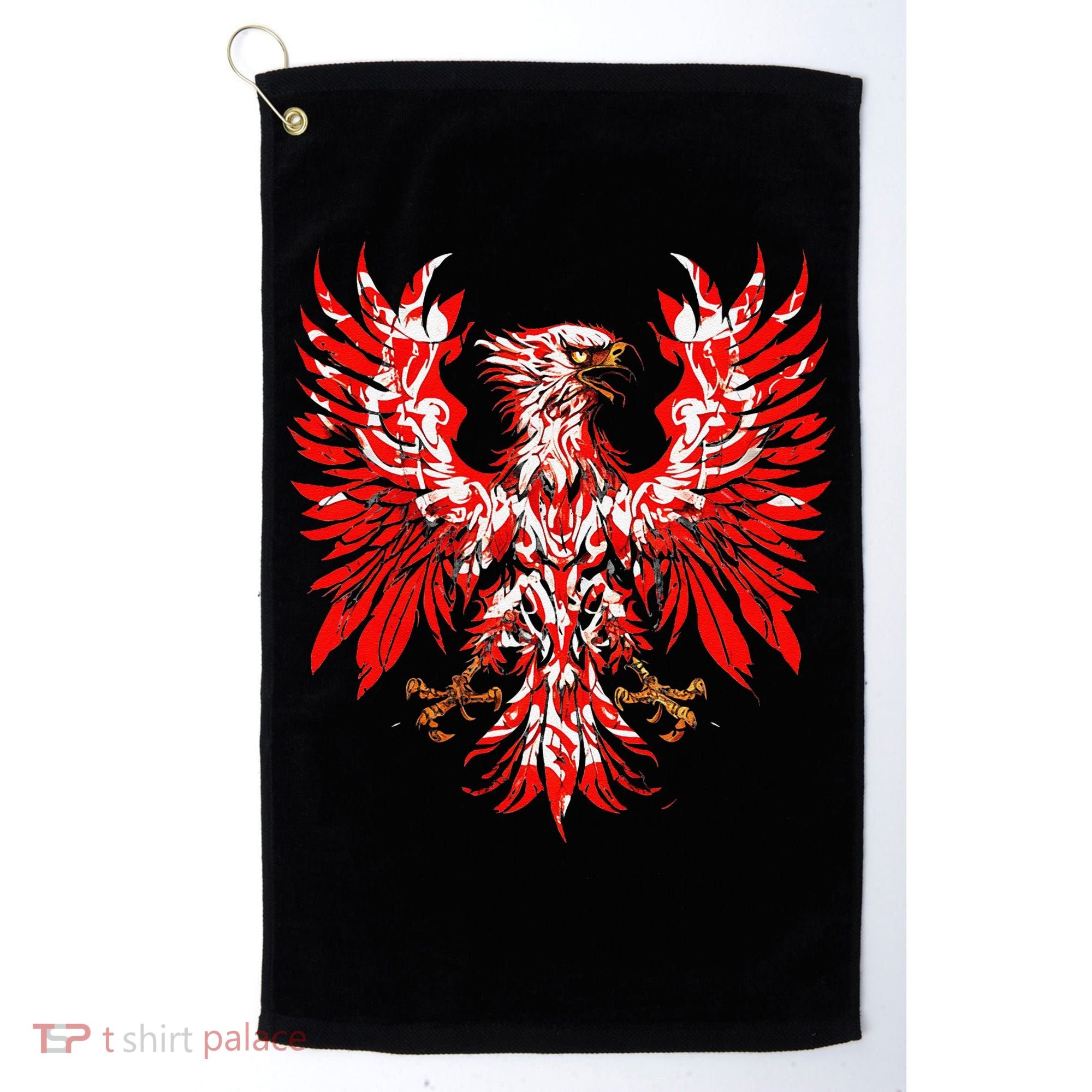 Polish Eagle Poland Polska Polish Eagle Polish Flag Golf Towel