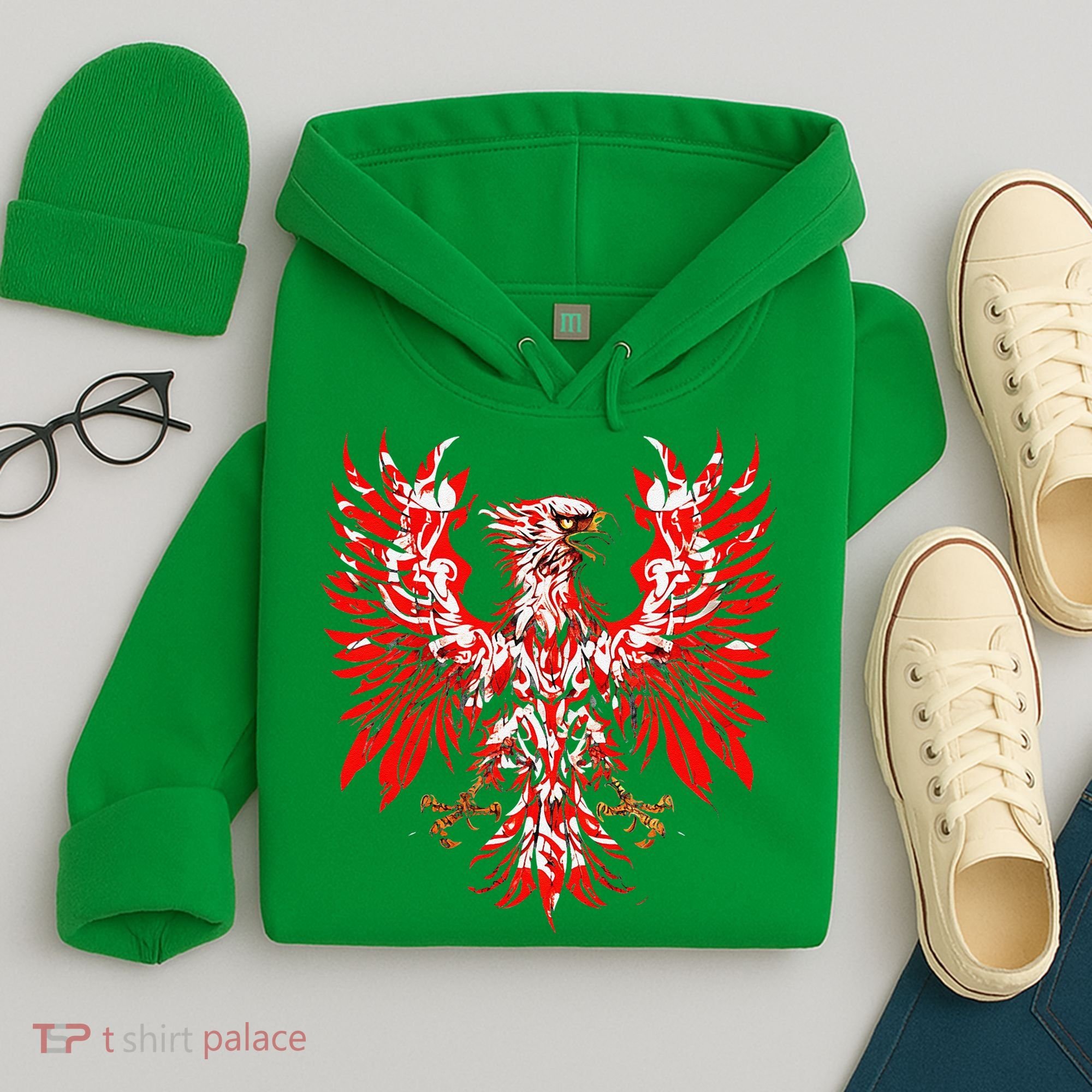 Polish Eagle Poland Polska Polish Eagle Polish Flag Hoodie