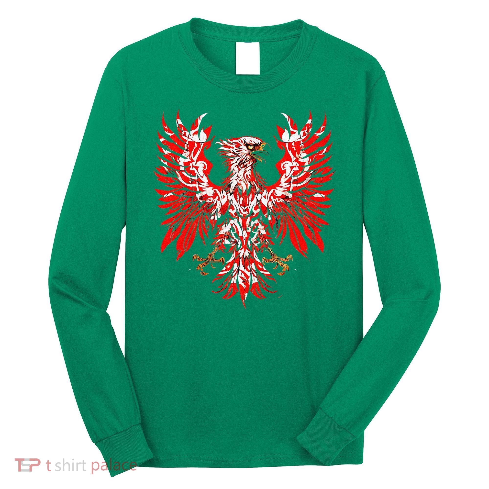 Polish Eagle Poland Polska Polish Eagle Polish Flag Long Sleeve Shirt