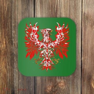 Polish Eagle Poland Polska Polish Eagle Polish Flag Coaster