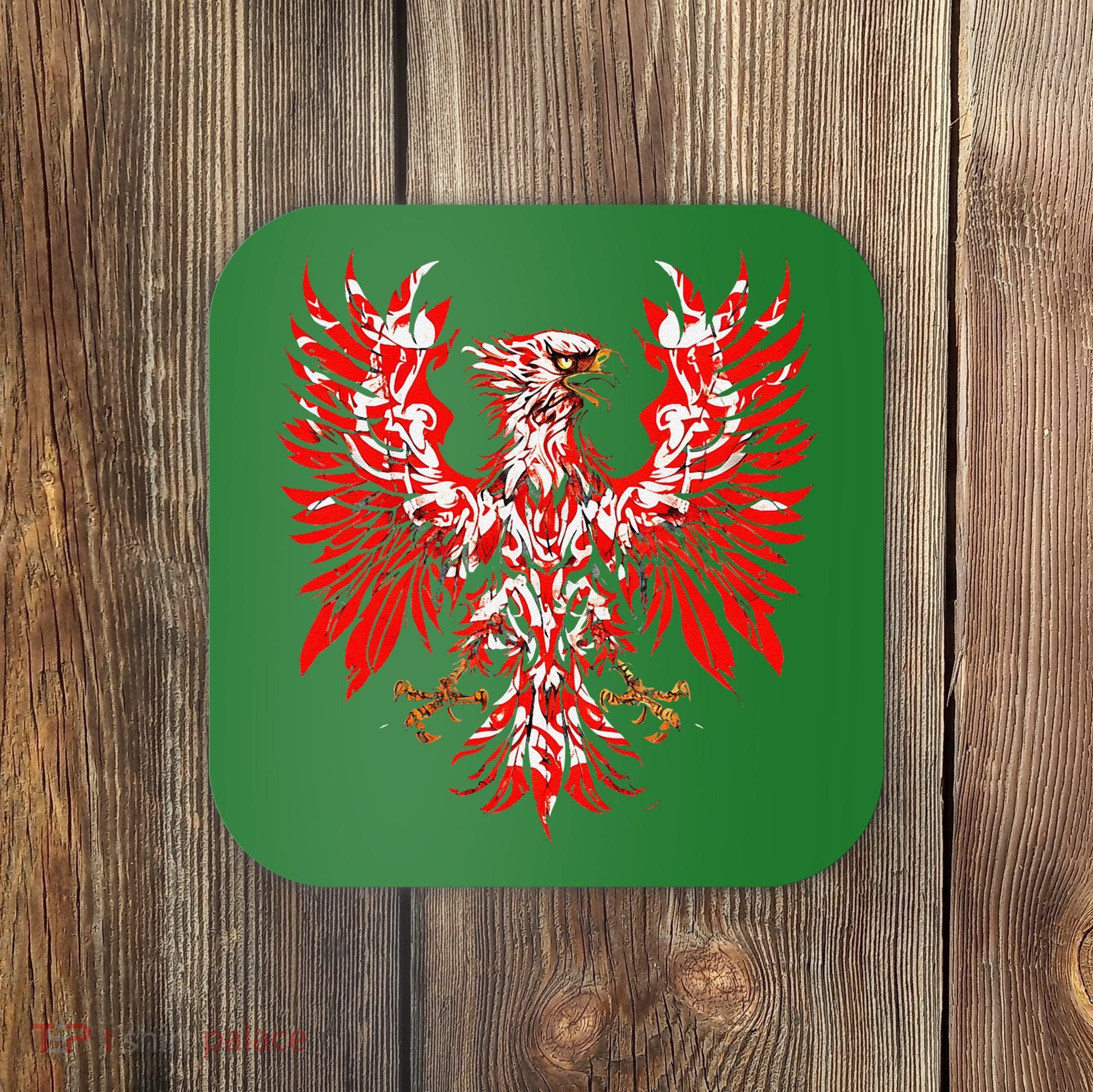 Polish Eagle Poland Polska Polish Eagle Polish Flag Coaster