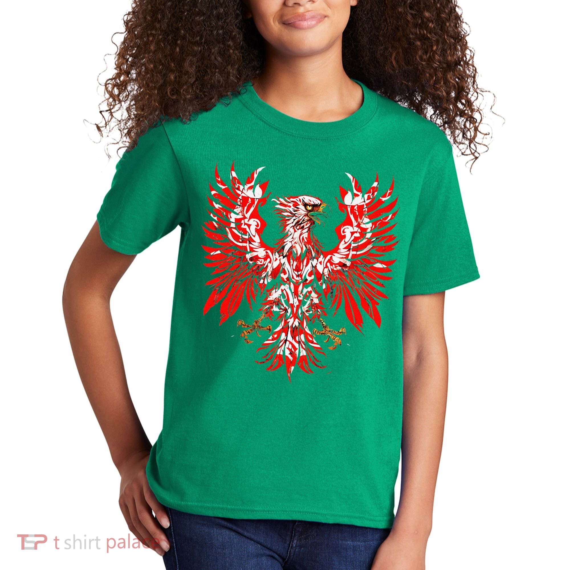 Polish Eagle Poland Polska Polish Eagle Polish Flag Kids T-Shirt