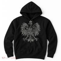 Polish Eagle Poland Coat Of Arms Polish Pride Retro Flag Hoodie thumb 0