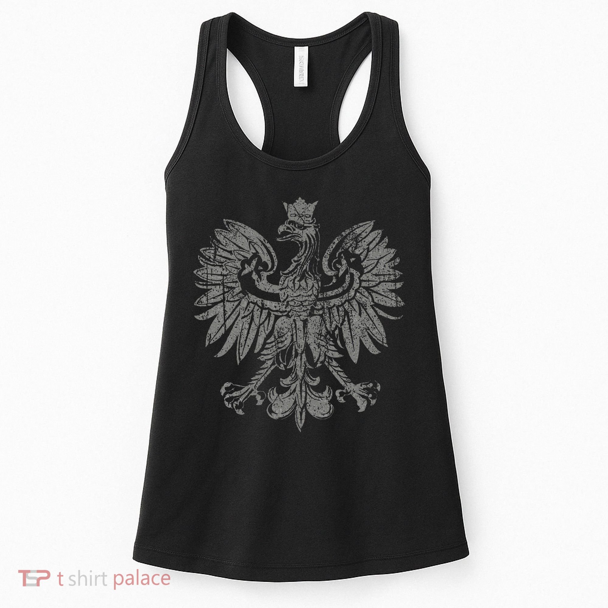 Polish Eagle Poland Coat Of Arms Polish Pride Retro Flag Women's Tank Top