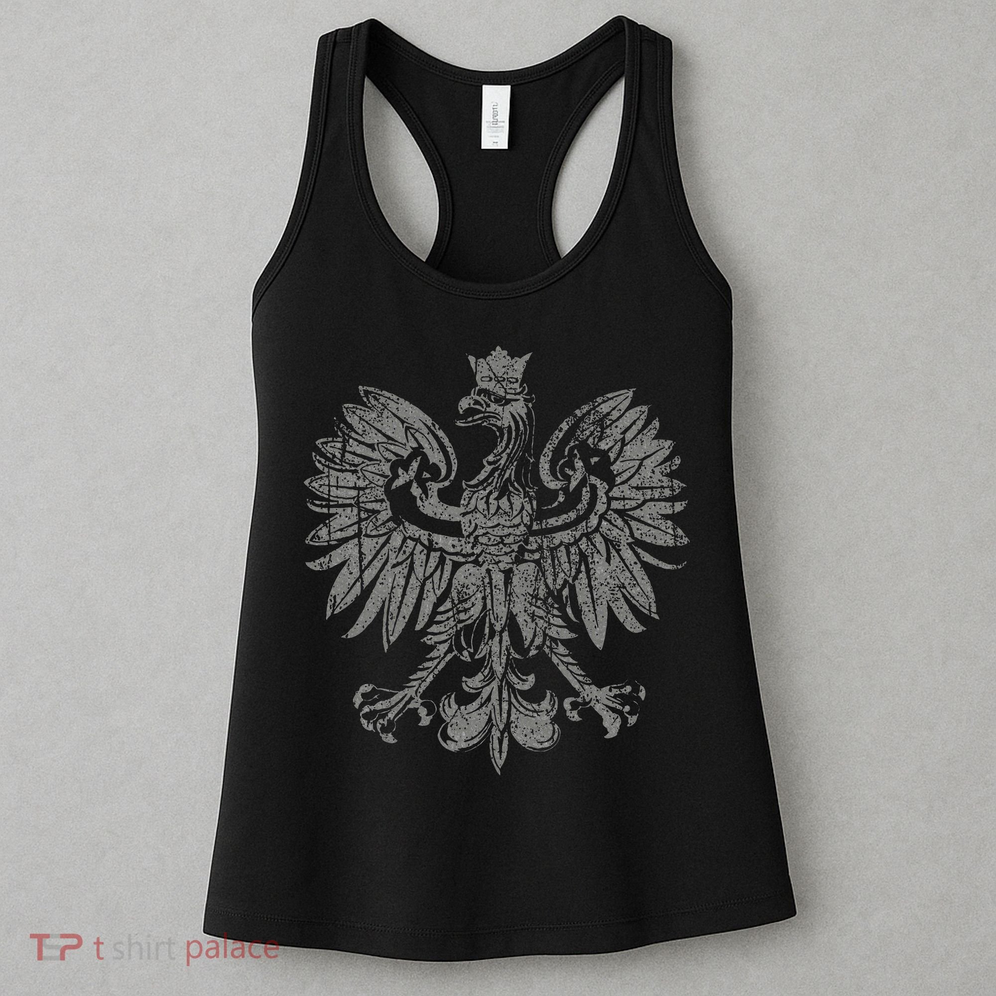 Polish Eagle Poland Coat Of Arms Polish Pride Retro Flag Women's Tank Top