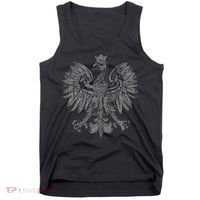 Polish Eagle Poland Coat Of Arms Polish Pride Retro Flag Tank Top thumb 0