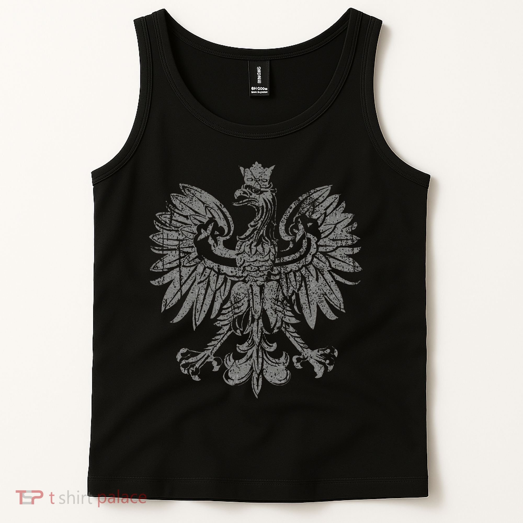 Polish Eagle Poland Coat Of Arms Polish Pride Retro Flag Tank Top