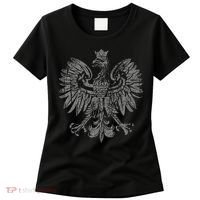 Polish Eagle Poland Coat Of Arms Polish Pride Retro Flag Women's T-Shirt thumb 0
