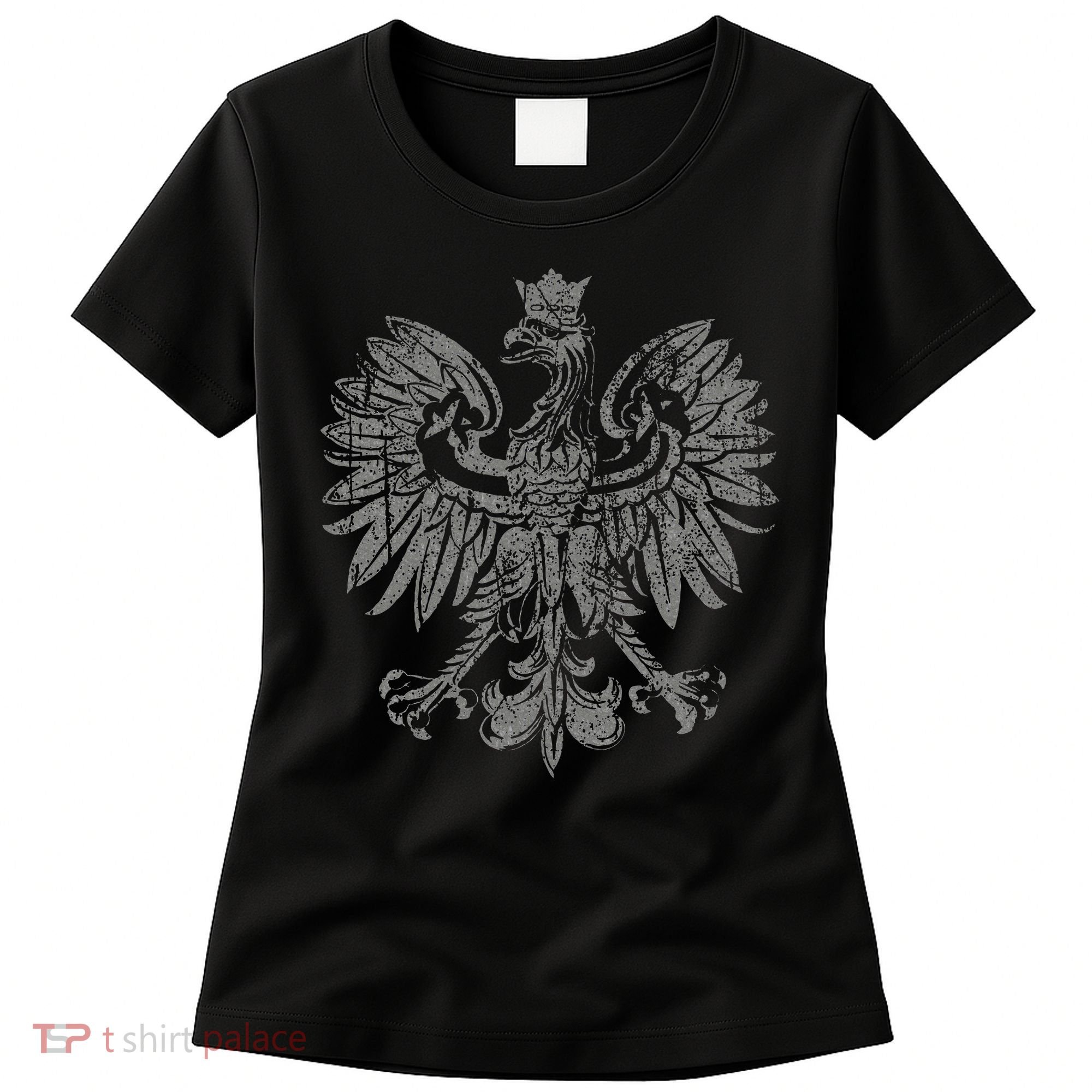 Polish Eagle Poland Coat Of Arms Polish Pride Retro Flag Women's T-Shirt