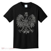Polish Eagle Poland Coat Of Arms Polish Pride Retro Flag Kids T-Shirt thumb 0