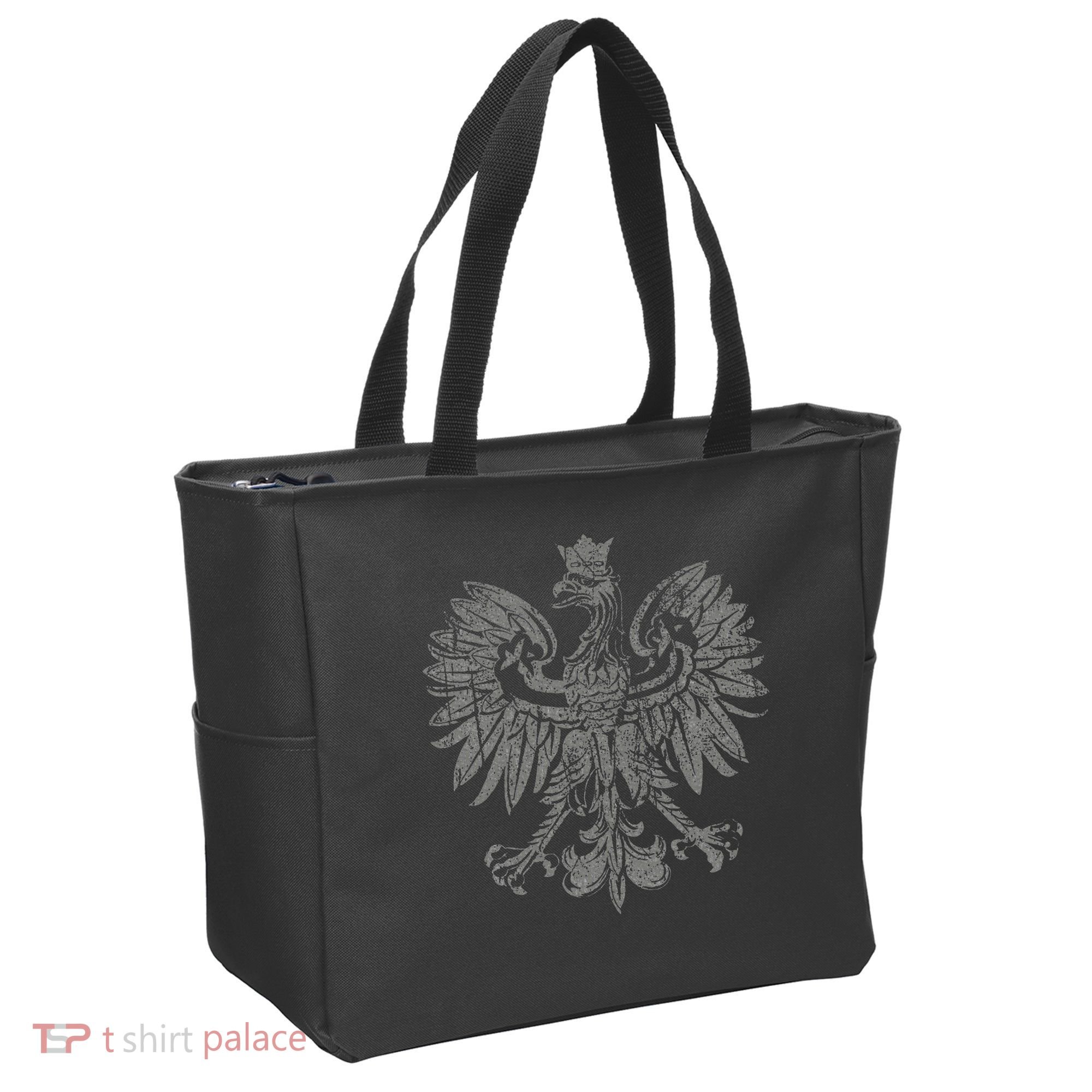 Polish Eagle Poland Coat Of Arms Polish Pride Retro Flag Tote Bag