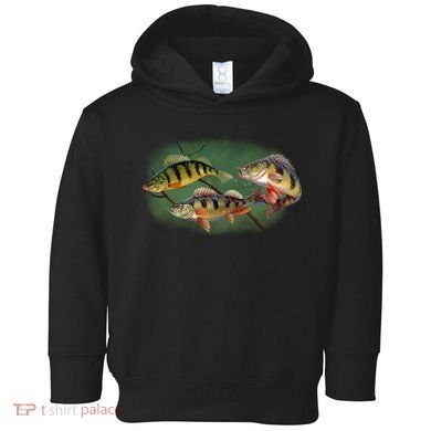 Perch Wild Life Fish Toddler Hoodie