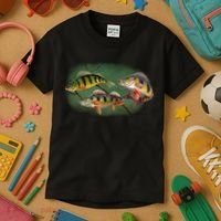Perch Wild Life Fish Kids T-Shirt thumb 3