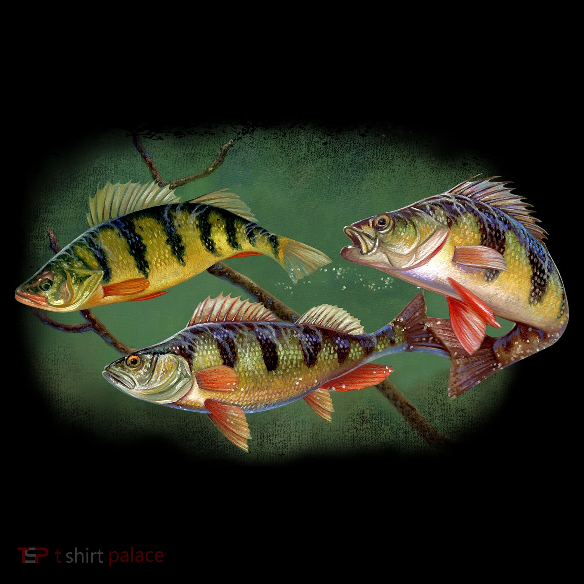 Perch Wild Life Fish Kids T-Shirt