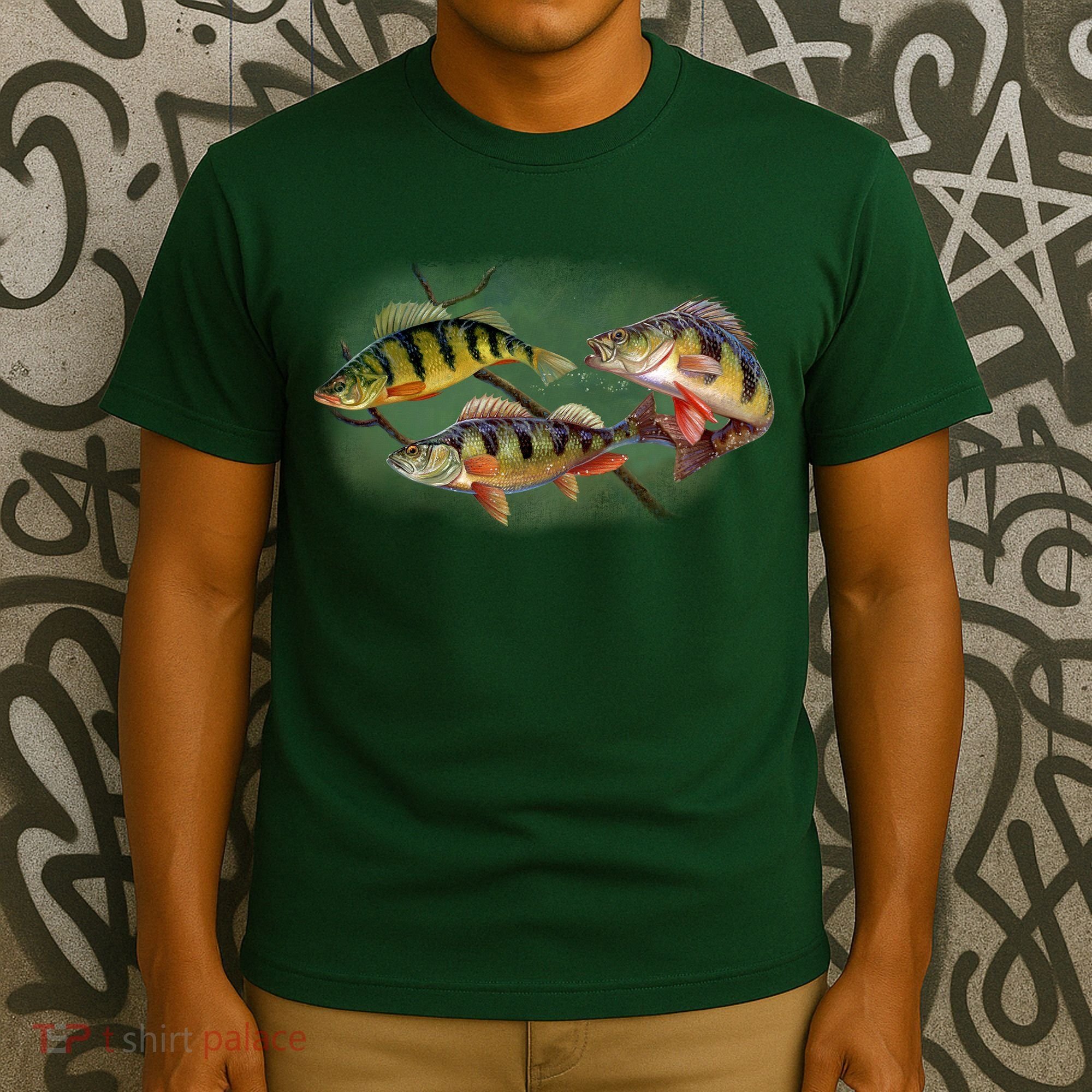 Perch Wild Life Fish T-Shirt