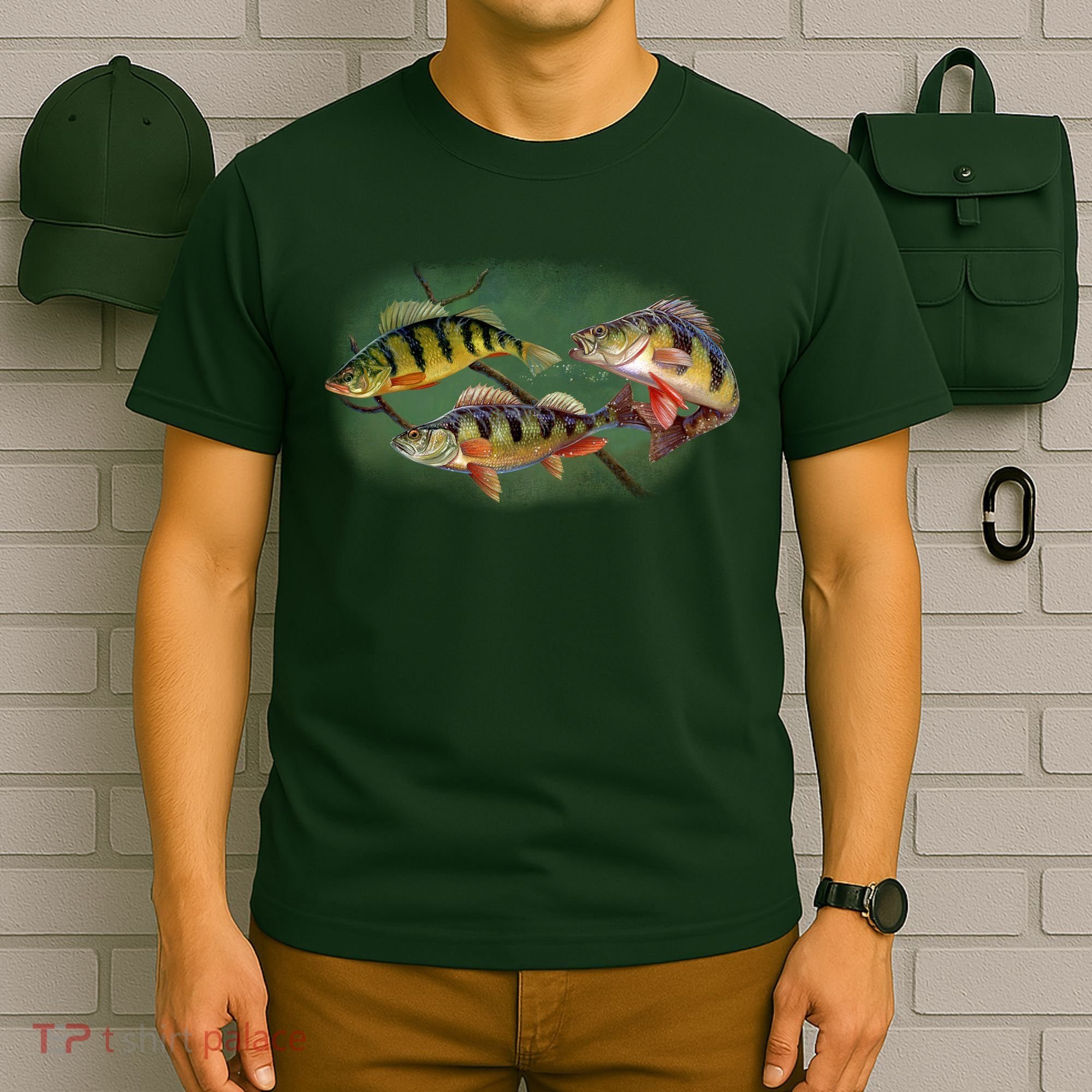 Perch Wild Life Fish T-Shirt