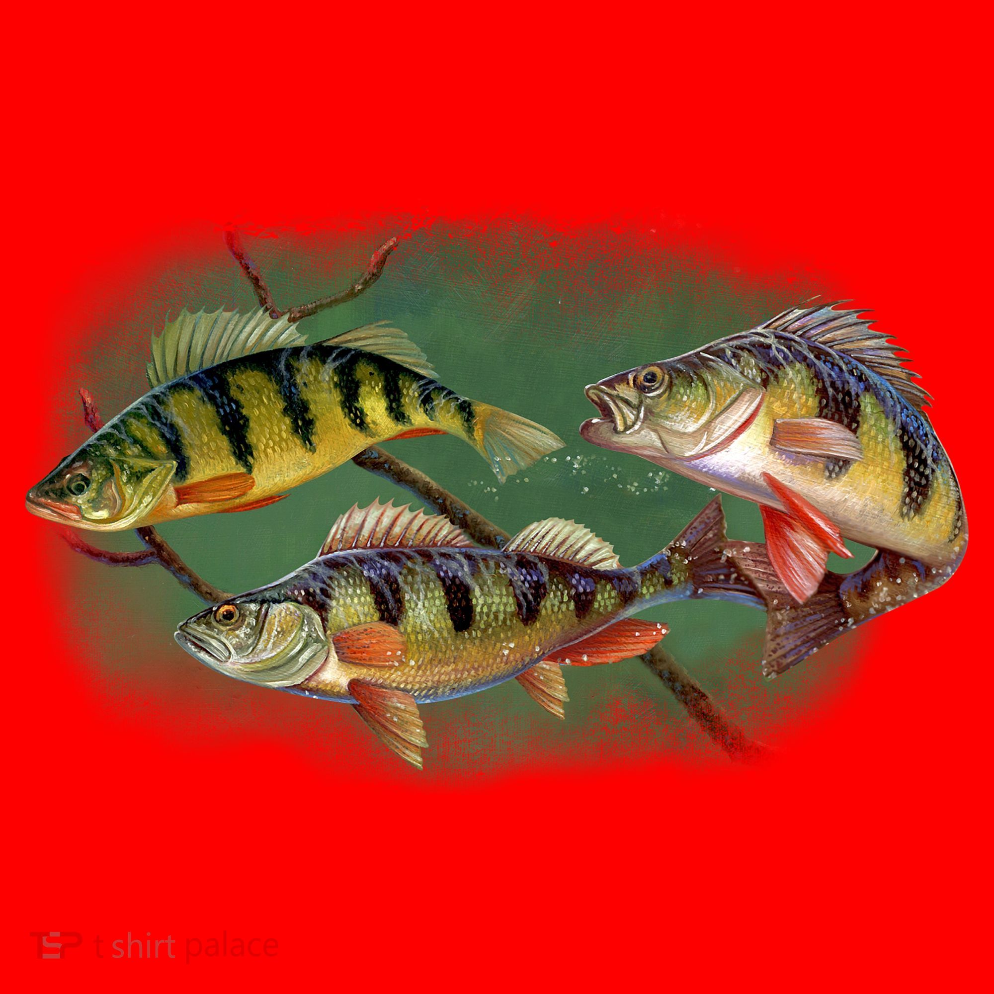 Perch Wild Life Fish Santa Hat